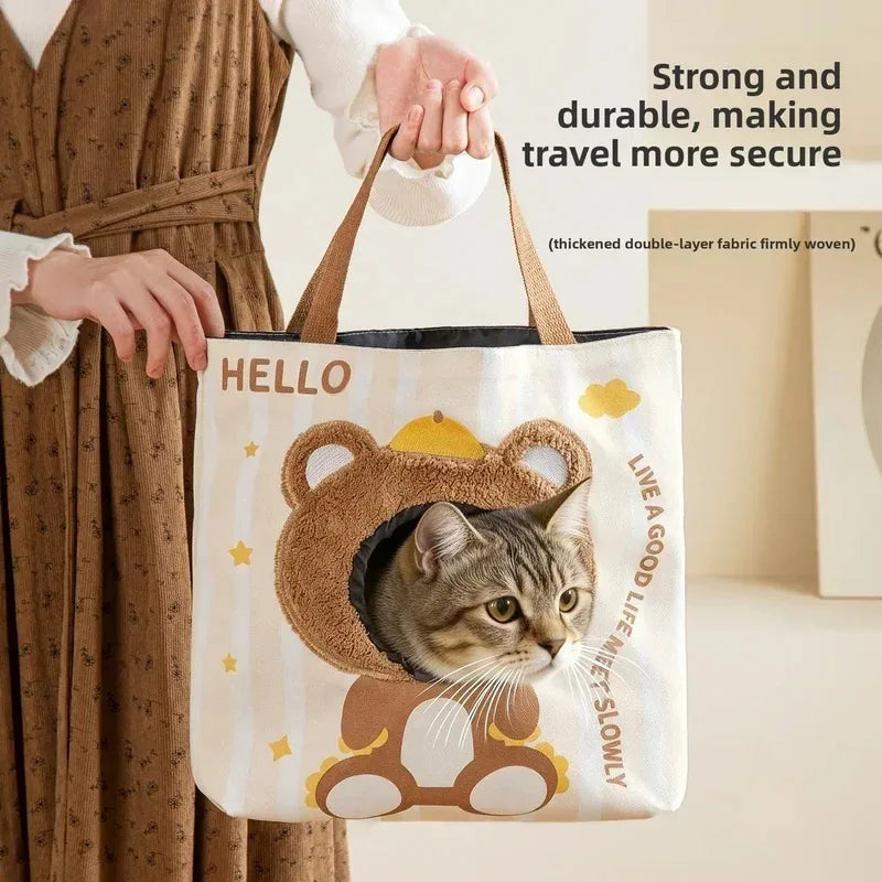 Head-Out Canvas Pet Crossbody Carrier