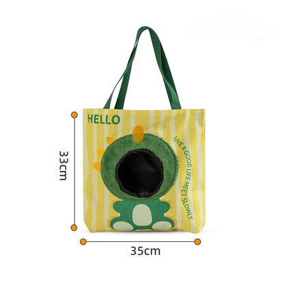Head-Out Canvas Pet Crossbody Carrier