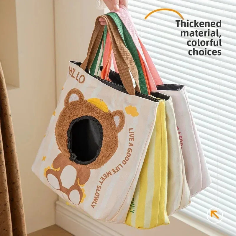 Head-Out Canvas Pet Crossbody Carrier
