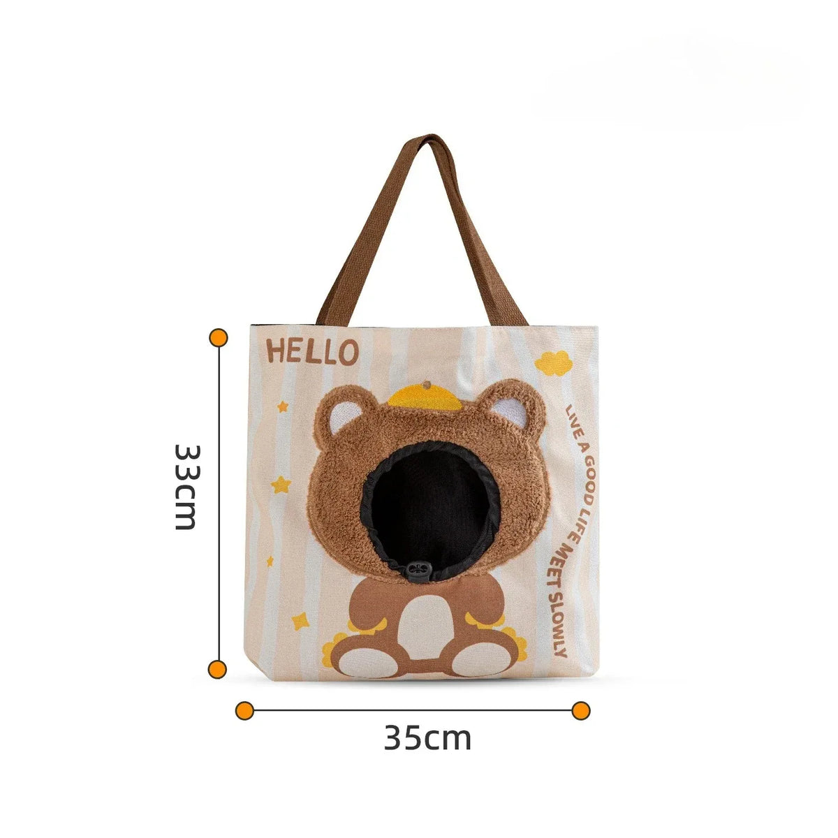 Head-Out Canvas Pet Crossbody Carrier