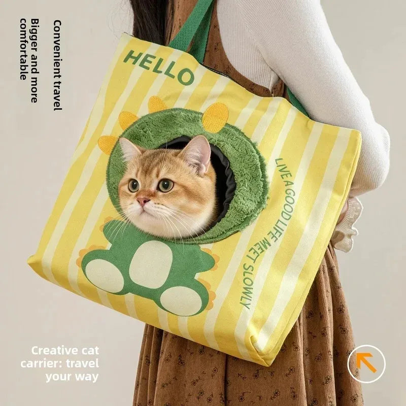 Head-Out Canvas Pet Crossbody Carrier